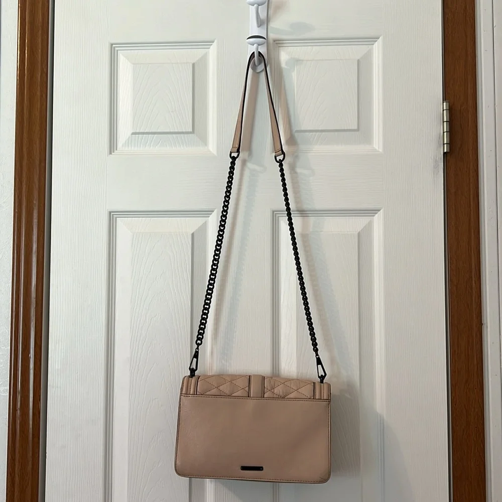Rebecca Minkoff Chevron Quilted Small Love Crossbody with matching wallet - Picture 3 of 12